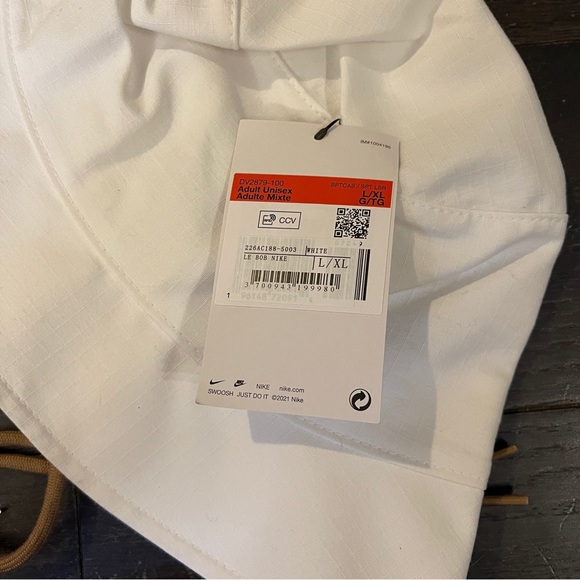 🆕Nike x Jacquemus white Bucket Hat size large/X-Large brand new - Picture 4 of 7